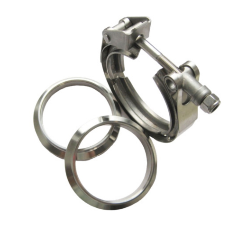 T bolt Quick Release V Band Clamp W/Male+Fmale Flanges Kits